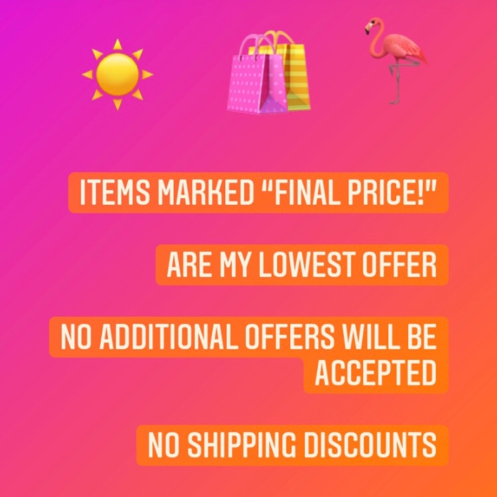 “Final Price!” Items